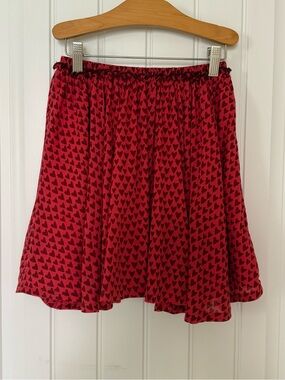 Pink Chicken Girls Gianna Skirt Mini Hearts Pink Size 12Y Valentine Tween